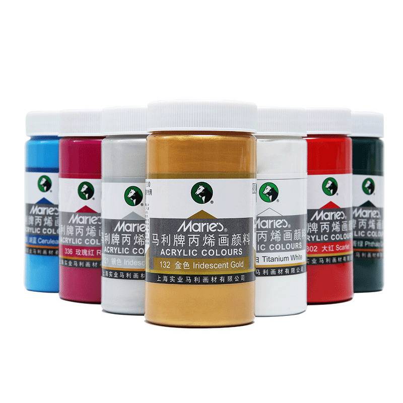 Maries A1300 300ml 79 Colours Wholesale Artist Professional Acrylic Colour Paint For Interior Wall Paint